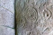 celtic Spiral, graveyard, Kileany Aran